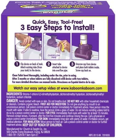 Church And Dwight 35113 kaboom Scrub Free Toilet Cleaning System (Pack of 2)