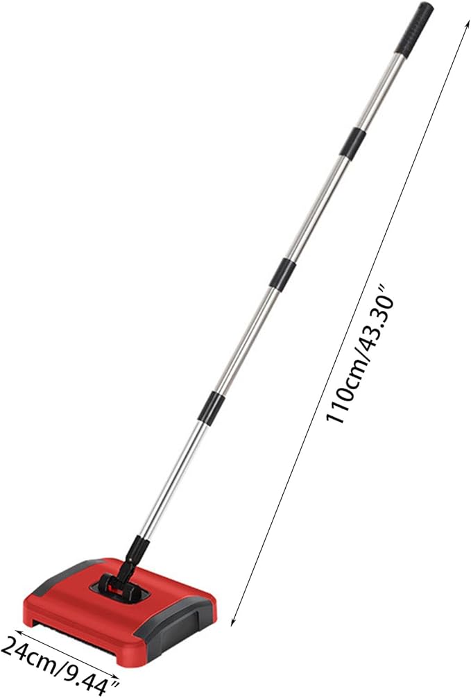 Carpet Sweeper Broom Rotatory Efficient Brush Household Sweeping Machine Manual Floor Sweeper Broom
