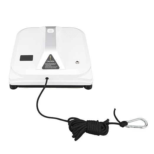 GLOGLOW Smart Window Cleaner 65dB 100-240V High Coverage 80W Glass Cleaning Robot Strong Suction for Home (US Plug)