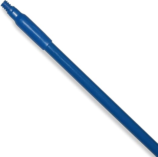 SPARTA 41225EC14 Fiberglass Broom Handle Mop Handle Replacement Handle With Acme Threaded Tip For Commercial Cleaning 48 Inches Blue