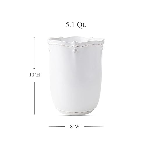 Juliska Berry &amp Thread Wastebasket - Whitewash