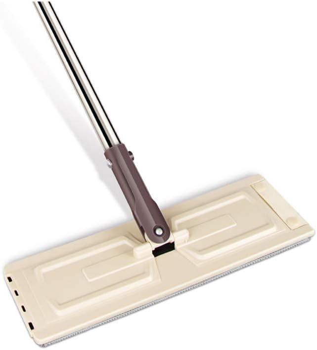 Microfiber Flat MopAluminum Plate Stainless Steel Handle with Extension Scraper Reusable Mop Pads