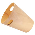 Wooden Desk Wastebasket Simple and Creative Garbage Bin for Bathroom Office and Home Capacity Removable Design Trash Can
