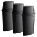 3 pcs Corner 21 Gallon Kitchen Trash Can Commercial Heavy-Duty Waste Bin Garbage Bin Durable Waste Container Recycling Bin Plastic Wastebasket for Garage Hotels Restaurants Office