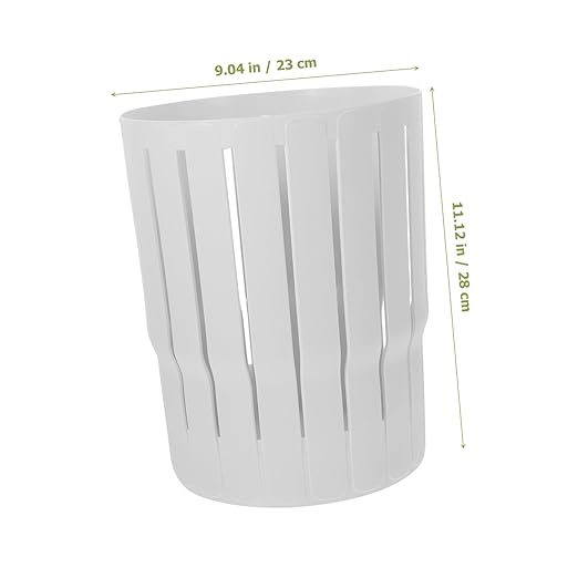 Nordic Style Hollow Trash Can Thickened Plastic Wastebasket for Office Bathroom Kitchen Home Decorative Trash Bin Small Size