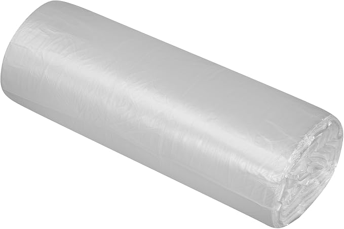 Restaurantware-RW Clean 13 Gallon Trash Bags 1000 Light-Duty Garbage Can Liners- Fits 12-16 Gallon Trash Cans Stretchable Clear Plastic Bin liners with Star Seal Bottom