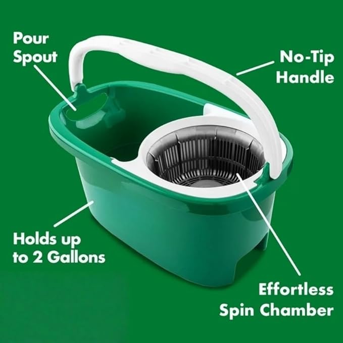 Rotary mop All-in-one Floor Cleaning Set Equipped with an Advanced Microfiber mop Head.