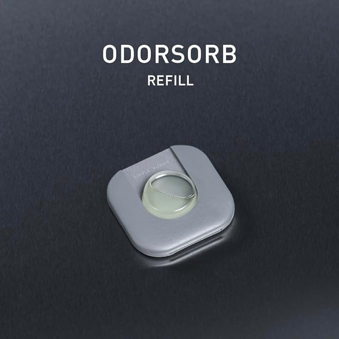 simplehuman Odorsorb Pod Refill Pack – Natural Plant-Based Fragrance-Free Trash Can Odor Eliminator Refills for Trash Cans Odor Control Pods for Closed-Lid Trash Cans (4 Pods)