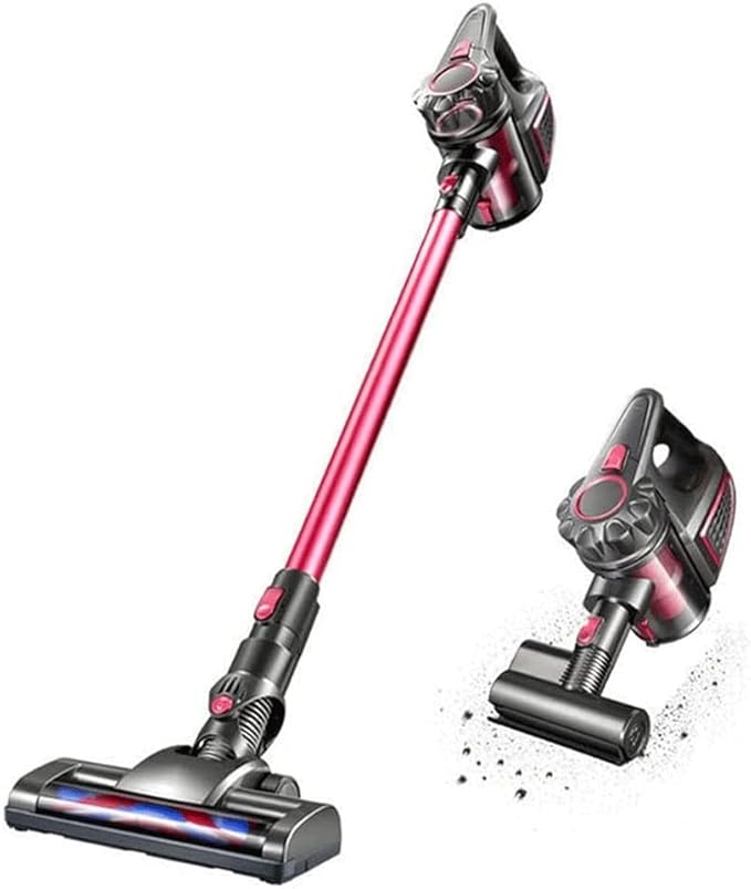 Vacuum Cleaner 4-in-1 Cordless Stick Vacuum Cleaner Quadruple Filtration Headlight Low Noise Upright Storage Ideal for Carpets &amp Hard Floors