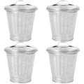 Mini Desktop Trash can with Lid 3.74 Inch Small Garbage Bin Compact Waste Basket for Home Office Bedroom Table Storage Organizer 4 Pack