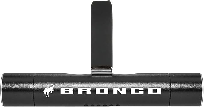 iPick Image for Ford Bronco Black Aluminum Car Vent Air Freshener Clip with adjustable window and 10 Refill Sticks