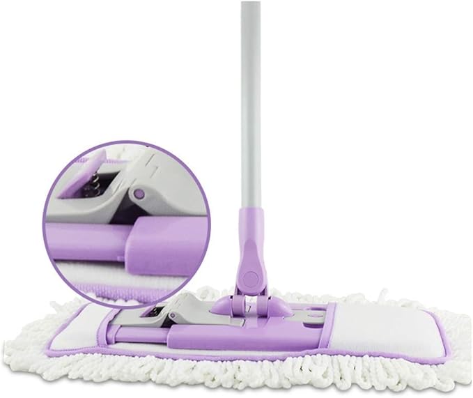 Mop Floor Mop 360° Hands-Free Automatic Squeeze Wet Dry Lazy Mop with Microfiber Mop Pads for Hardwood