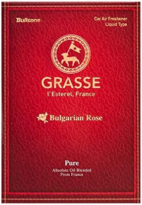Bullsone Grasse L'esterel Natural Car Air Fresheners Luxury Car Perfume - Bulgarian Rose Scent (2 Pack)