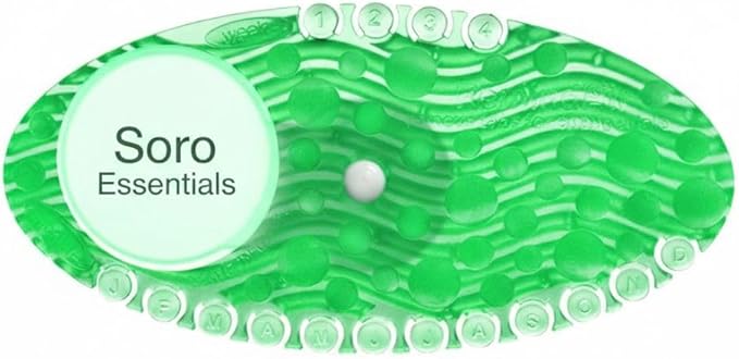 Soro Essentials- Cucumber Melon Curve Air Freshener Deodorizer Set of 10- Long Lasting Odor-Fighting Air Freshener Toilet Bowl Freshener Air Fresheners for Home Bathroom and Kitchen