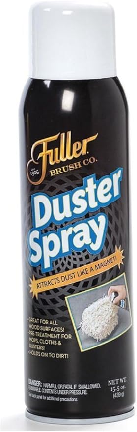Fuller Brush Duster Spray ? 15.5 oz Multi Surface Dust Removing Sprayer - Safe Household Cleaning for Floors Furniture Blinds &amp Car Interiors (Pack of 6)