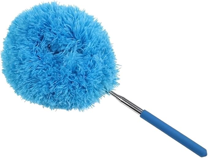 Reusable Microfiber Ceiling Fan Duster Set for Home &amp RVs - Effortless Cleaning Brush with Dust-Locking Technology(Blue)