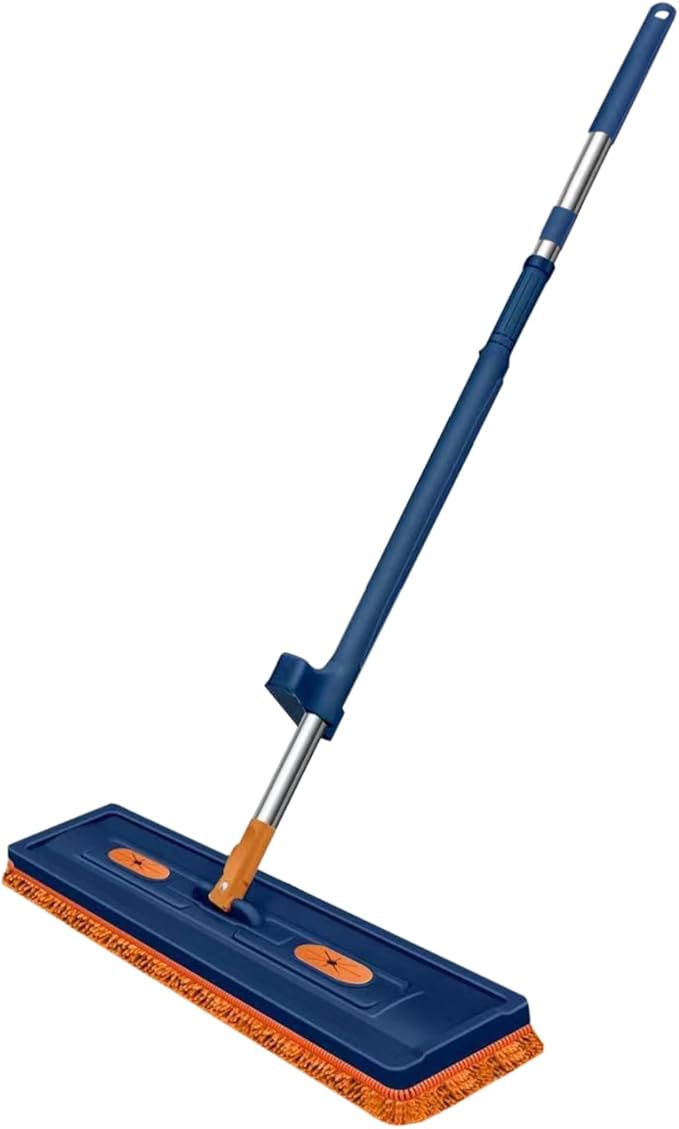 Dust Mops for Floor Cleaning - 42cm Flat Washable 360 Degree Rotating Reusable ToolHousehold Cleaning Accessories | for Dust Wood Hardwood Home Kitchen Living Room Balcony Classroom