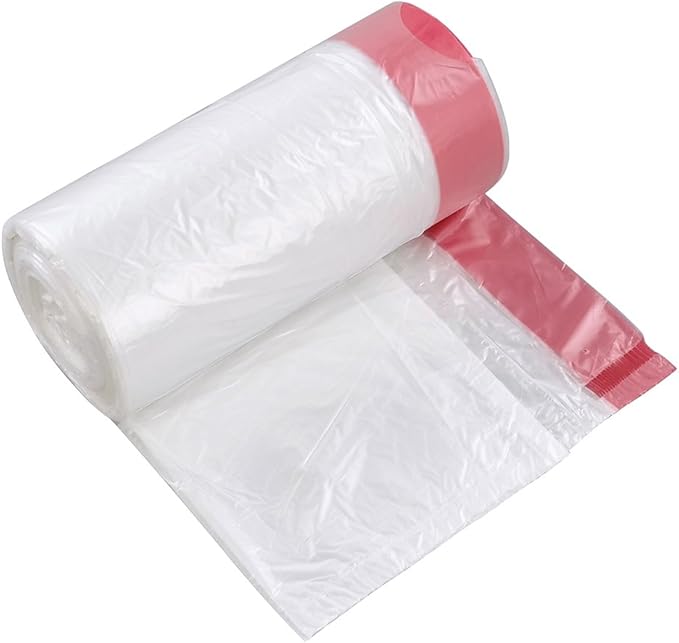Jekiyo 13 Gallon Drawstring Clear Trash Bags 120 Counts