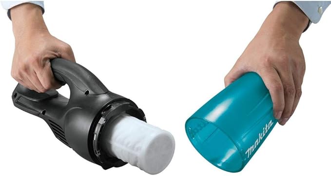 Makita XLC02R1B 18V LXT Lithium-Ion Compact Cordless Vacuum Kit (2.0Ah) Black/Greenish Blue