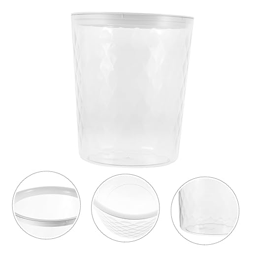 Trash Wastebasket for Bedroom Bathroom Office Capacity Impact Resistant Design Stylish and Garbage Container for Various Occasions