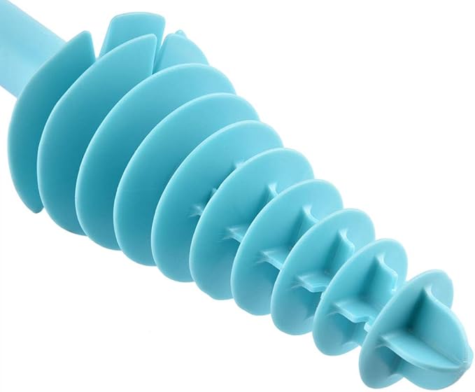 Alvinlite Toilet Plunger Piston Type Toilet Clog RemoverFlexible Rubber Head Stainless Steel HandleToilet Dredge Pipe for Clogged Siphon Toilet