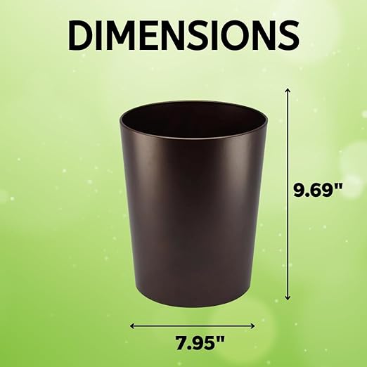 SEDLAV Metal Wastebasket Bronze