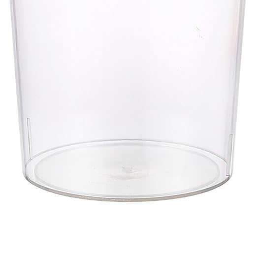 Clear Trash Can Space Saving Large Capacity Plastic Wastebasket Multipurpose Stylish Simple Round Shape Waste Basket for Bathroom Kitchen Bedroom Office (L)