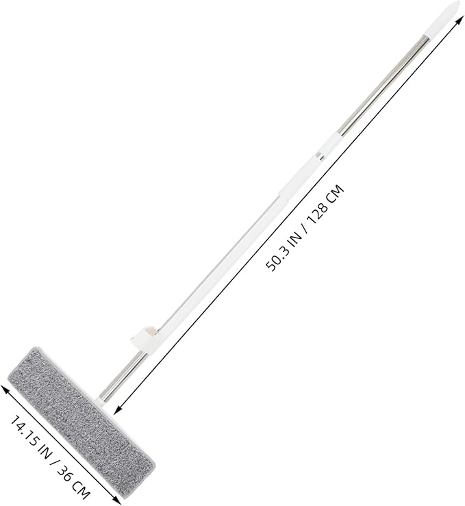 Portable Self Squeeze Mop with Microfiber Pads Household Wet Dry Mop for Efficient Floor Cleaning Rotating Head Self Wringing Design for Hard to Reach Areas