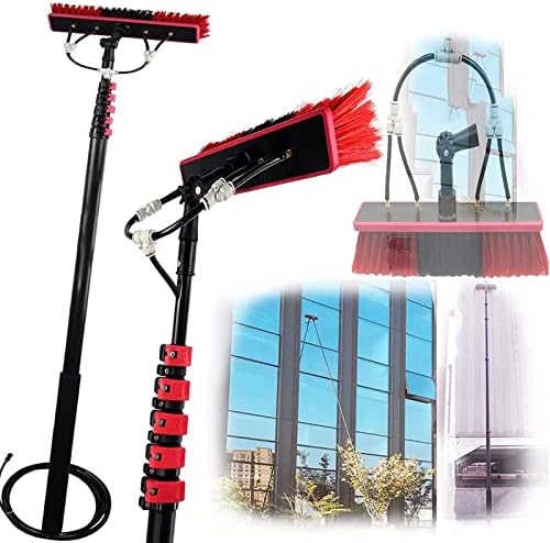 Water Fed Pole Kit Window Cleaning Pole 6M 9M 10.8M 12M Water Fed Telescopic Brush/Extendable Cleaner Conservatory Roof Suitable for Photovoltaic Panel Cleaning Trucks39