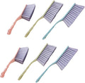 CHILDWEET 6pcs Thick Hollow-Handle Cleaning Brushes for Sofa and Bed Dusting Household Dust Removal Tool Set in Blue Green and Pink for Furniture and Home Cleaning