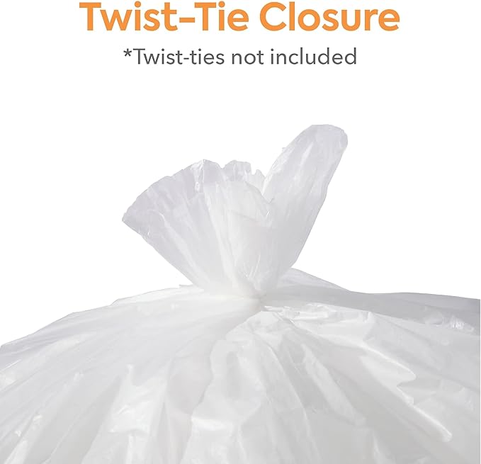 Professional 50-56 Gallon Trash Bag 43 x 48 High Density 16 mic Natural 200 Bags/Box