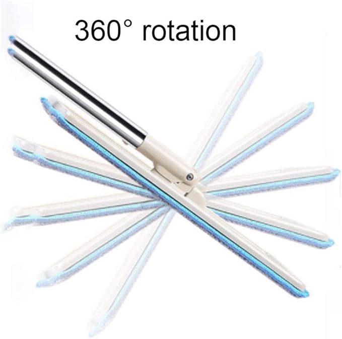 Professional Microfiber Mop Stainless Steel Handle Premium Pads Cloths(Mop)
