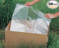 15 x 9 x 32 Environmentally Friendly Low Density Gusseted Poly Liner - Clear (1 mil)