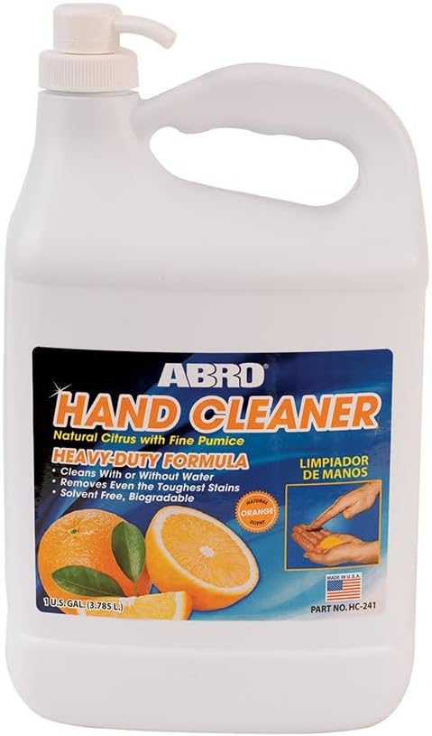 ABRO Hand Cleaner Orange Citrus 1 gallon Fresh-Scented with Fine Pumice