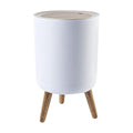 Trash can7Liter/1.8 Gallon Garbage can with Press top LidNordic Modern Waste BasketPlastic Trash bin Suitable for Kitchen Bathroom Bedroom Living Room Office OutdoorDog Proof Trash can……