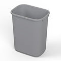 28 Qt. / 7 Gallon Gray Rectangular Wastebasket Trash Can