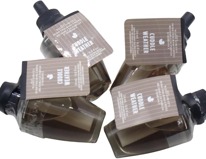 Bath &amp Body Works CUDDLE WEATHER Wallflowers Home Fragrance Refill 0.8 fl oz - 4 pack