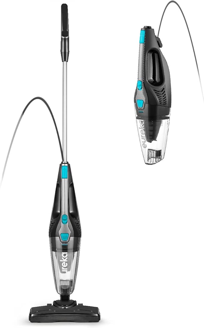 Bundle of Eureka NES215A Blaze 3-in-1 Swivel Handheld &amp Stick Vacuum Cleaner Blue + Eureka Filter &amp Pre Motor Filter for NES210 and NES215A Gray