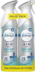 Air Mist Heavy Duty Crisp Clean Air Freshener Spray 8.8 oz 2 Pack