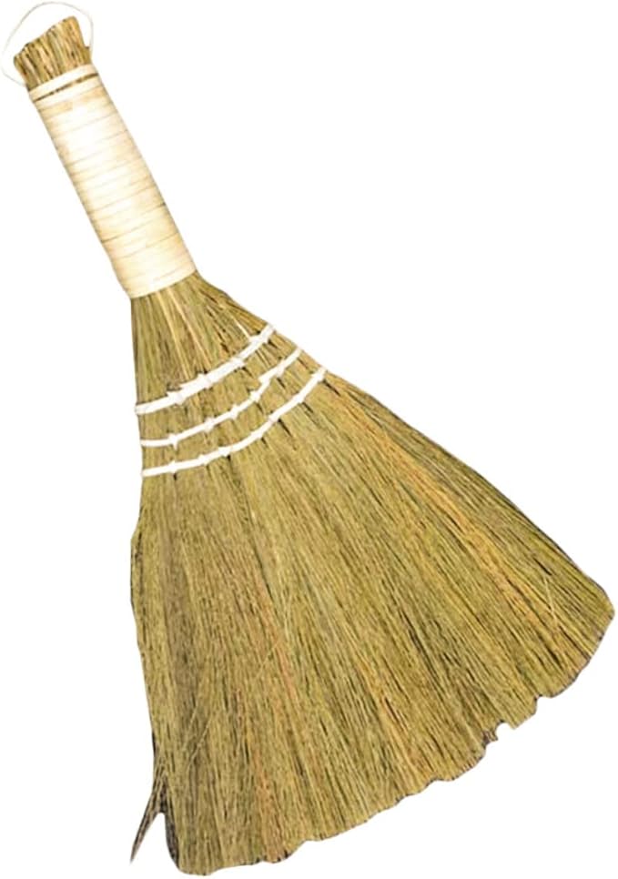 STOBAZA 5pcs Flexible Desk Dust Broom Short Handle Broom Natural Straw Kitchen Countertop Cleaning