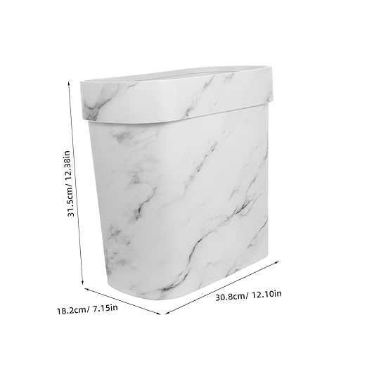 IMIKEYA Decorative Trash Can Waste Basket for Bedroom Kitchen Bathroom Rv Modern Design