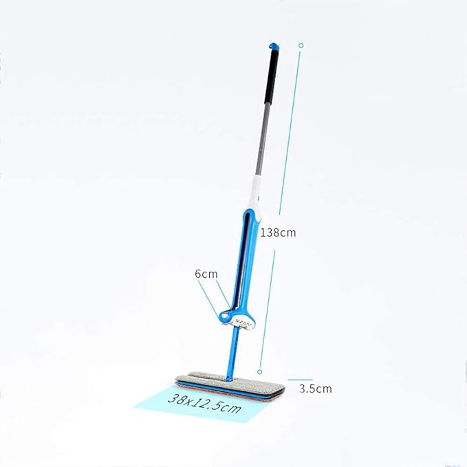 Self Wringing Sided Flat Mop Telescopic Comfortable Handle Floor Cleaning Tool for Living Room Kitchen