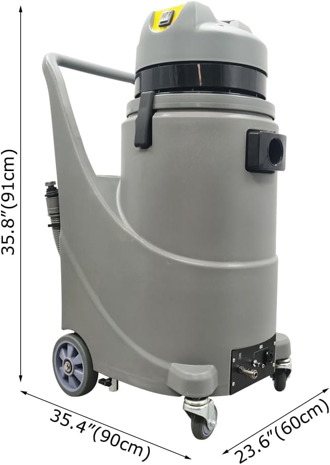 Commercial Carpet Extractor Machine 30L/7.9gal Carpet Cleaning Machine 4 in 1 Professional Wet Dry Spraying Washing Vacuum Floor Curtain Sofa Extractor Cleaner 1000W 110V
