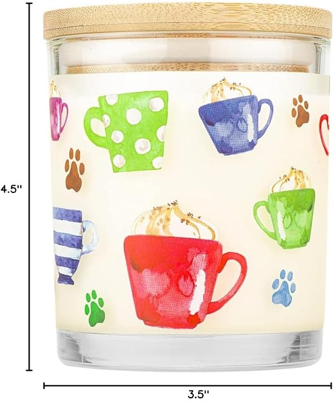 Pet House Pet Odor Candle Plant Based Hot Chocolate Candle Clean Burning Long Lasting for Home Hot Cocoa 2 Pack