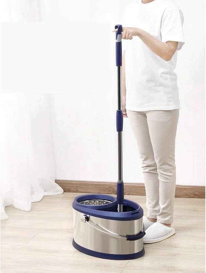 Hand-Free Mop Drive Stainless Steel Rotating Bucket Home Automatic