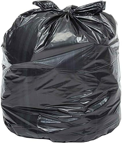 Global Industrial 2-4 Gallon Light Duty Black Trash Bags 0.23 Mil 2000 Bags/Case Lot of 2