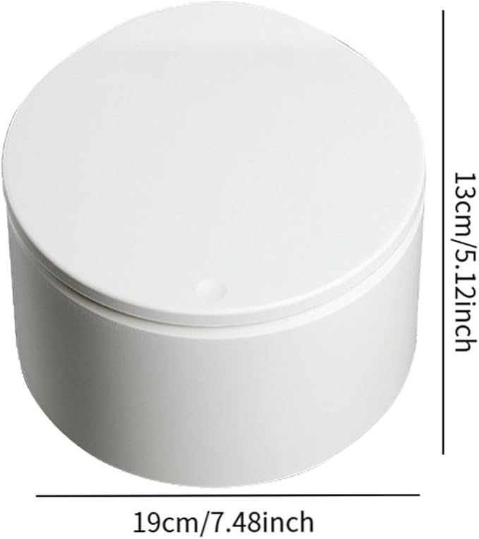 Desktop Trash CanWastebasketRound Garbage Container Reusable Waste Bin Garbage Basket for Office Desk Tabletop Study Room White
