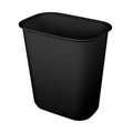 Sterilite 5.5 Gallon Rectangular Wastebasket Easy to Clean Open Top Durable Home Kitchen Trash Bin Fits 8 Gallon Liner 18 Pack Black