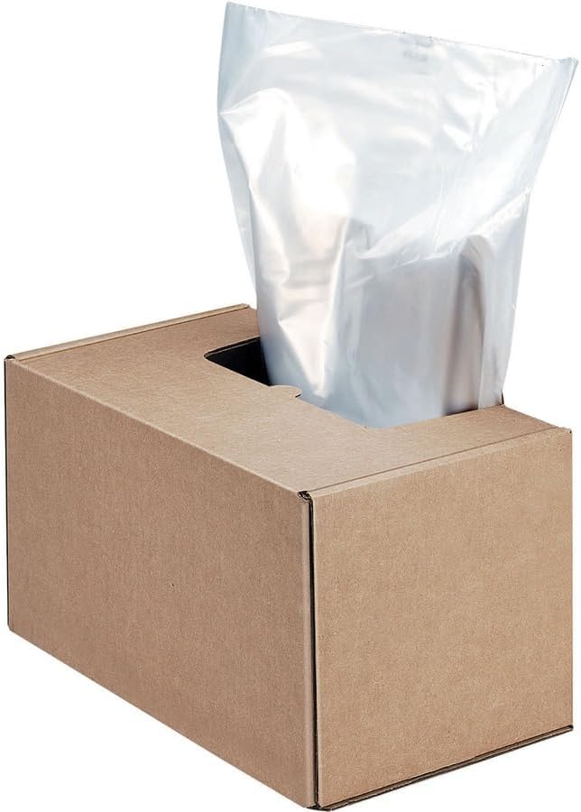 Fellowes Powershred Shredder for 2127/3140/3250/4250 Series 50 Bags &amp Ties (3604101) 50 Gallon clear
