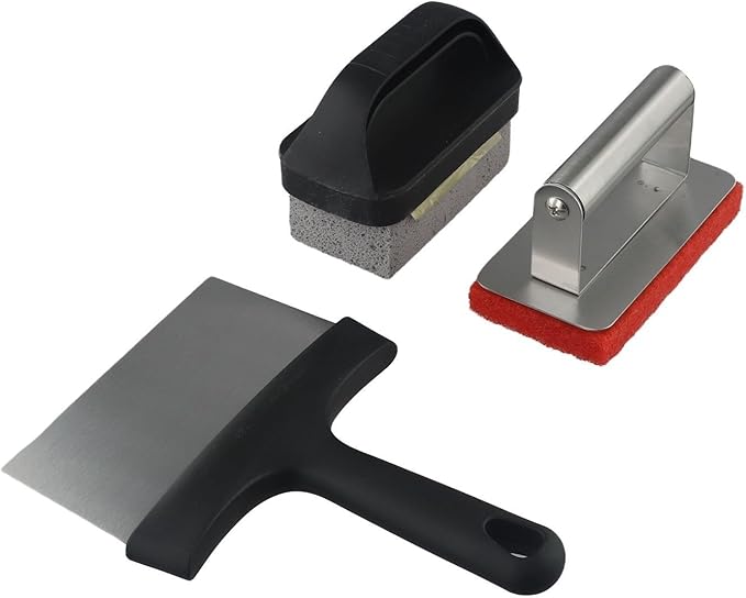 A Must Have The For 26 Piece Heavy Duty Griddle and Grill Cleaner Package